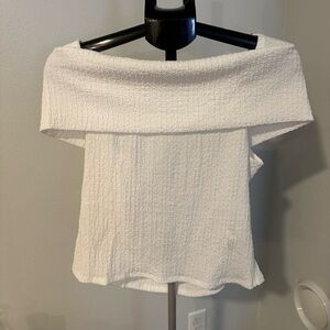 H&M White Off-Shoulder Blouse
